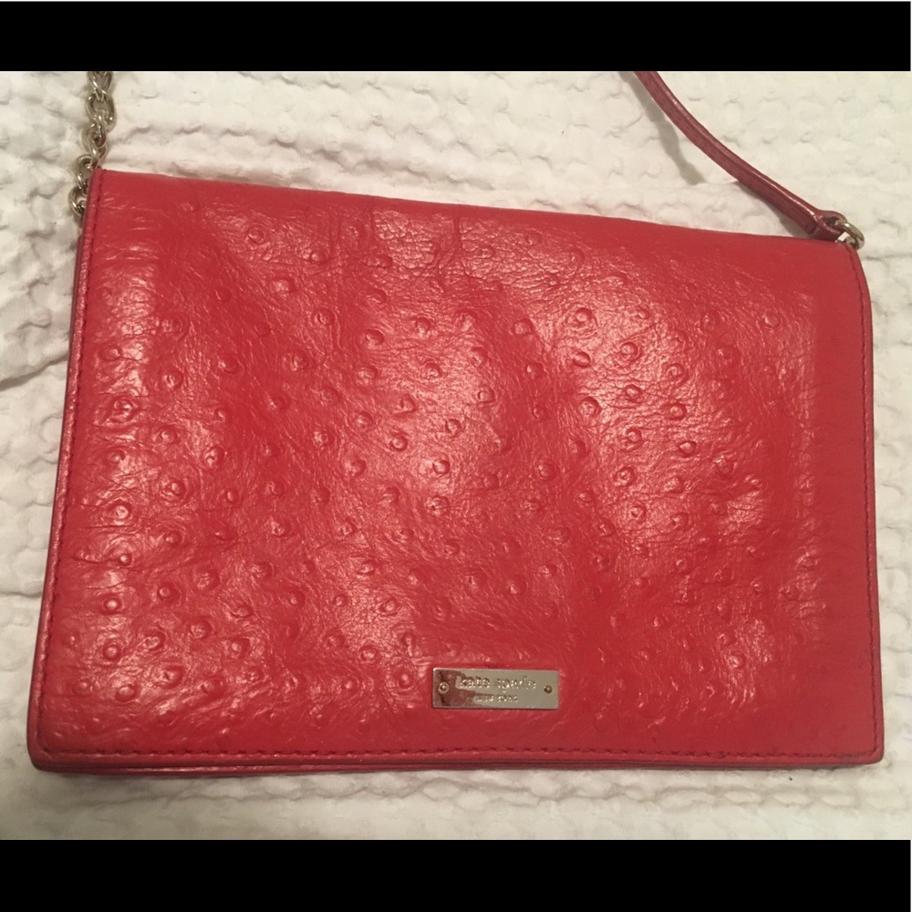 Orangey-red Kate Spade handbag